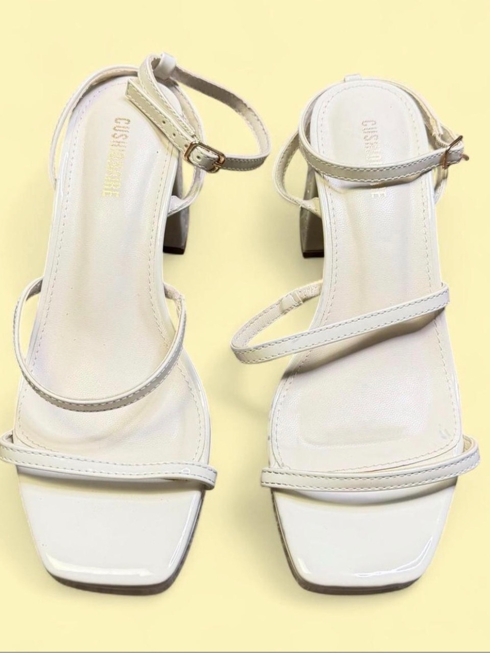 Cushionaire Roma Square Toe Strappy Block Heels - 6.5